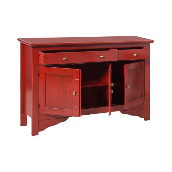Credenza piros tálalószekrény - Evergreen House-image-1