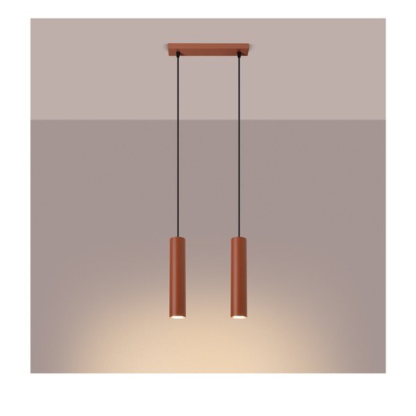 Téglavörös függőlámpa Castro – Sollux-image-1