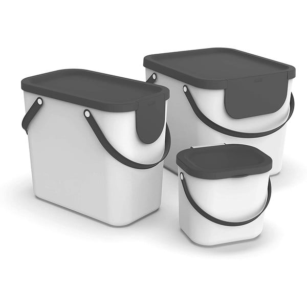 Fehér komposztálható hulladékgyűjtő edény 6 l Albula - Rotho-image-3