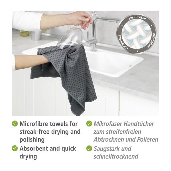 Mikroszálas konyharuha szett 2 db-os 40x60 cm Miko – Wenko-image-4