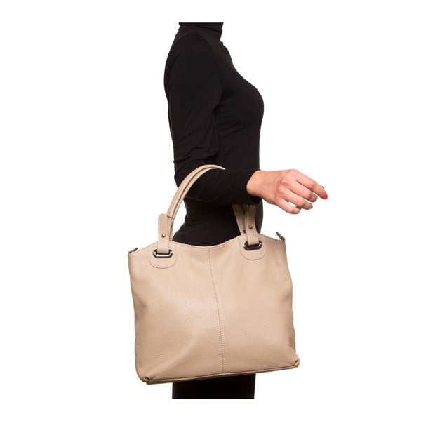 Nena barnásszürke bőr kézitáska - Luisa Vannini-image-4