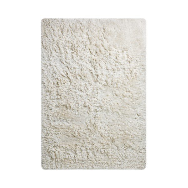 Fehér gyapjú szőnyeg 160x230 cm Dala – MADE