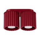 Borvörös fém spotlámpa 10x21 cm Zora – Sollux