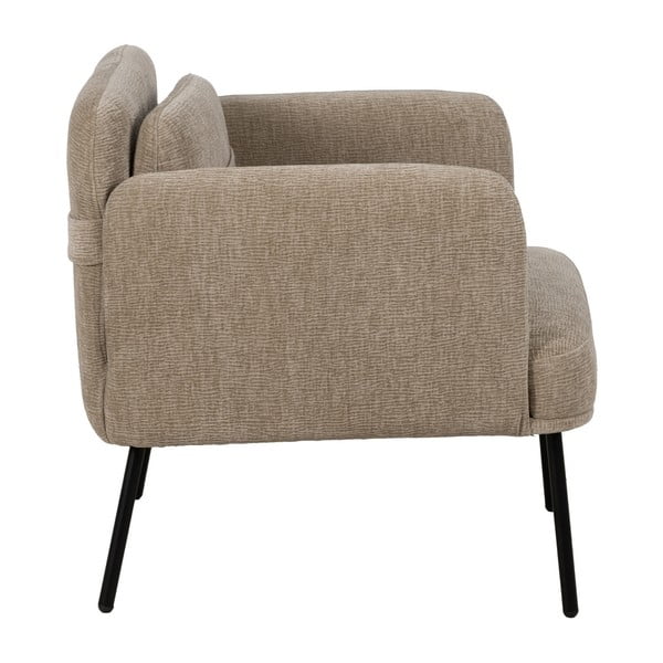 Bézs zsenília fotel Bind – Ixia-image-3