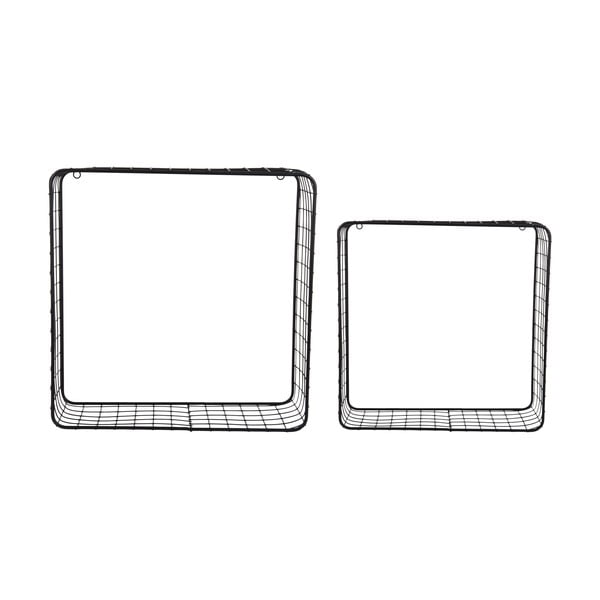 Fekete acél polc készlet 2 db-os 35 cm Reja – PT LIVING