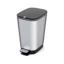 Ezüstszínű műanyag pedálos szemetes 25 l Chic Bin – KIS