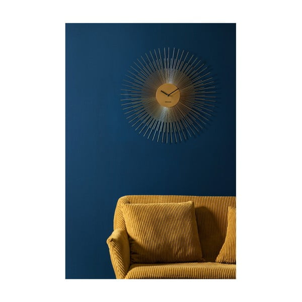 Peony Large aranyszínű falióra, ø 60 cm - Karlsson-image-1