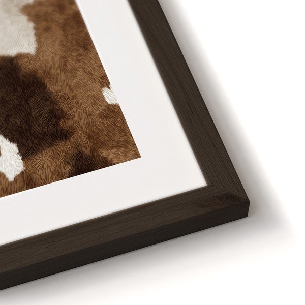 Nyomtatott keretezett kép 30x40 cm Cowhide – Styler-image-4