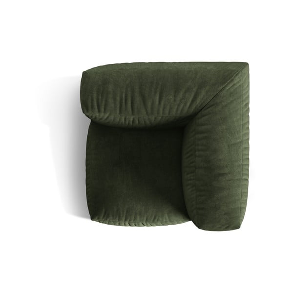 Zöld bársony kanapé modul (variálható sarok) Martina – Micadoni -image-3