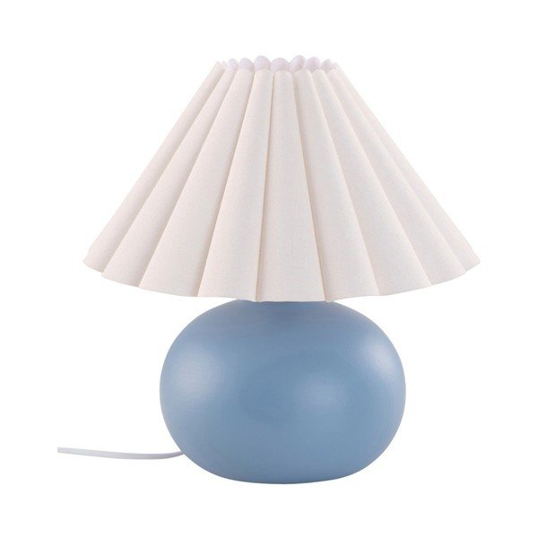 Fehér-kék kerámia asztali lámpa (magasság 34 cm) Crasso – Jotex