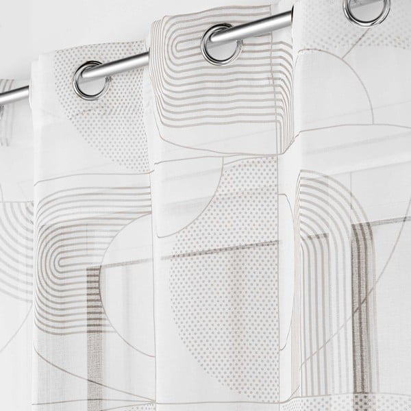 Fehér átlátszó függöny 140x280 cm Esquisse – douceur d'intérieur-image-1