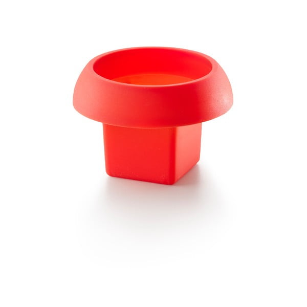 Ovo piros szögletes szilikon mikrózható tojásfőző forma, ⌀ 10 cm - Lékué-image-1