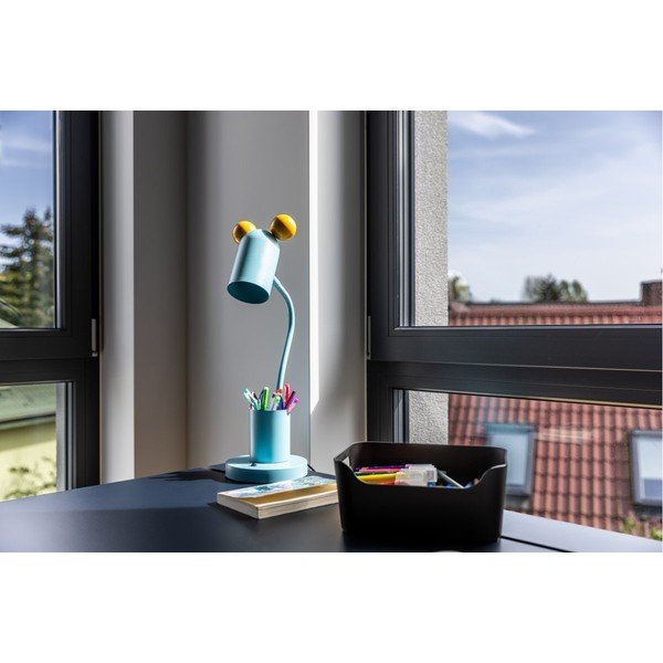 Világoskék asztali lámpa fém búrával (magasság 50 cm) Mouse – GTV-image-3