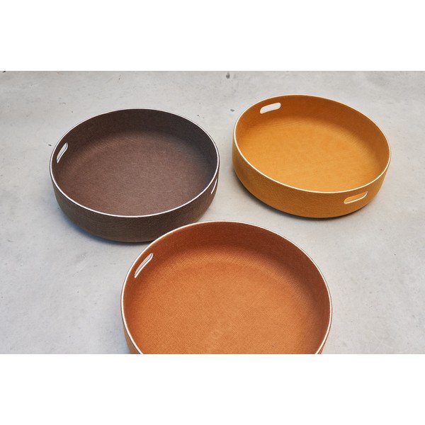 Textil tárolókosár ø 46x12 cm Cesto Saffron – MiaCara-image-1