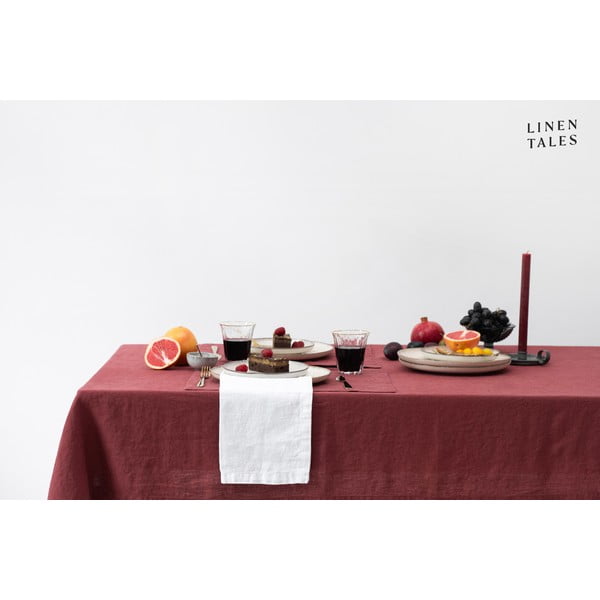 Len asztalterítő 140x250 cm Marsala – Linen Tales-image-3