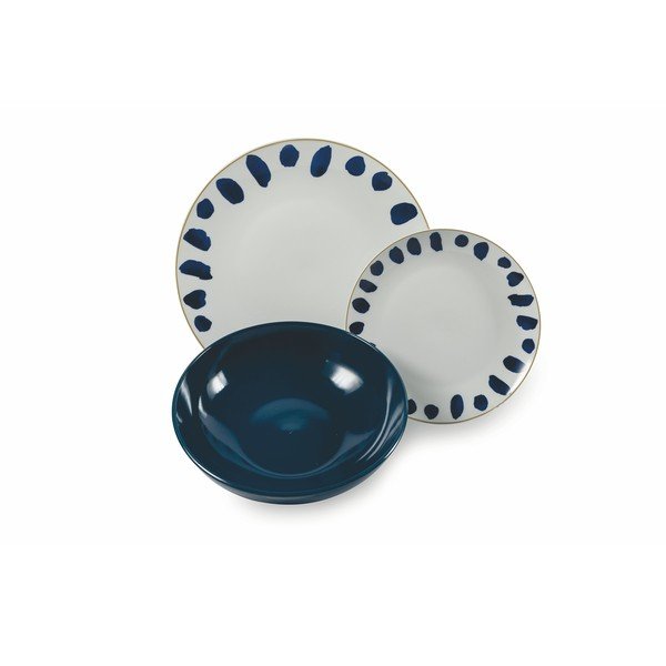 Blue Masai 18 db-os porcelán és agyagkerámia étkészlet - VDE Tivoli 1996-image-1