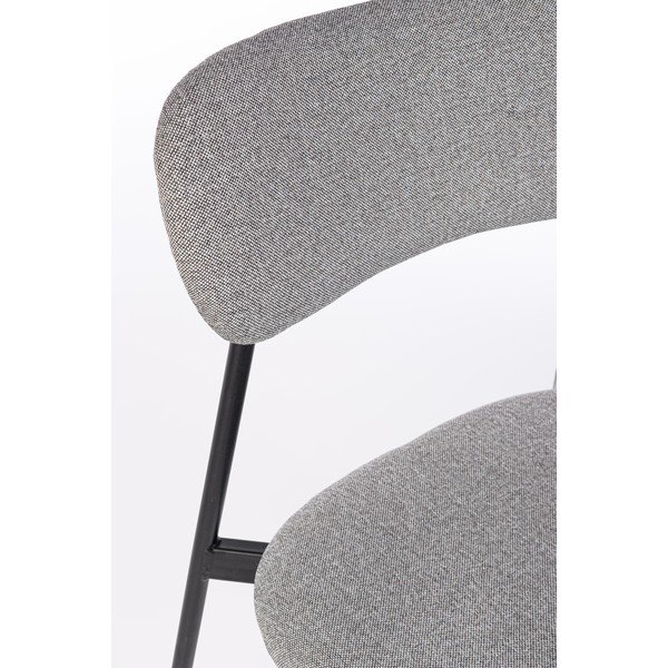 Szürke kárpitozott étkezőszék Inka – Yes Everyday-image-1