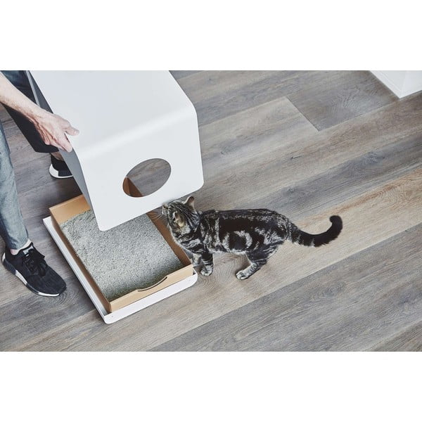 Fehér macskatoalett 41x54,5 cm Sito White – MiaCara-image-1