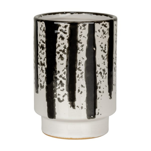 Fekete-fehér kerámia fogkefetartó pohár Subiza – Wenko-image-3