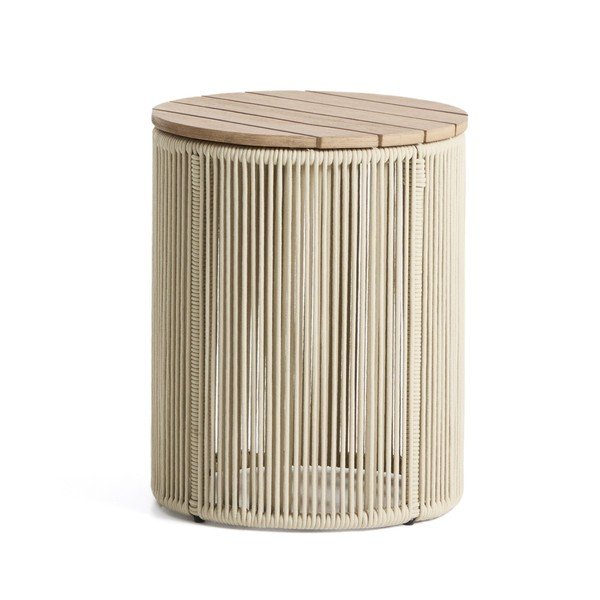 Kerek kerti kisasztal akácfa asztallappal ø 40 cm Dandara – Kave Home