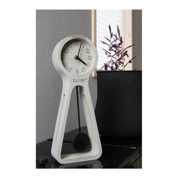 Pendulum szürke beton asztali óra - Zuiver-image-2