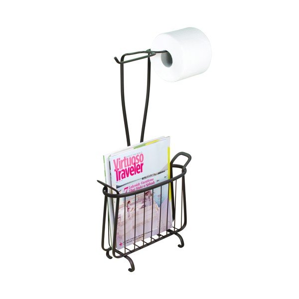 Axis brontszínű fém WC-papír tartó, magasság 61 cm - iDesign-image-2