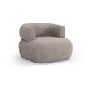 Bézs buklé fotel Jenny – Micadoni Home