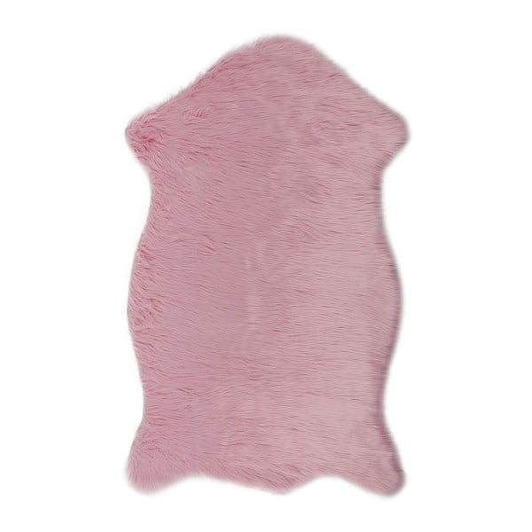 Dione rózsaszín műbőr szőnyeg, 100 x 75 cm