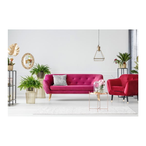 Amelie rózsaszín háromszemélyes kanapé - Mazzini Sofas-image-4