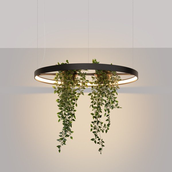 Fekete alumínium LED függőlámpa ø 78 cm RIO – Thoro-image-1