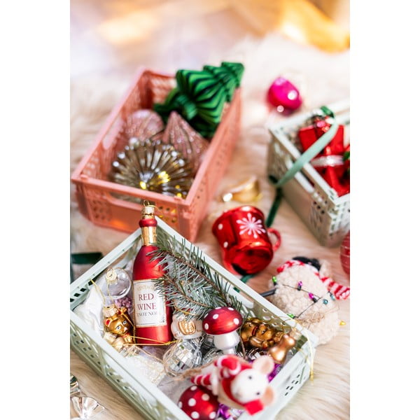 Üveg karácsonyfadísz készlet 4 db-os Mushroom – Sass & Belle-image-4