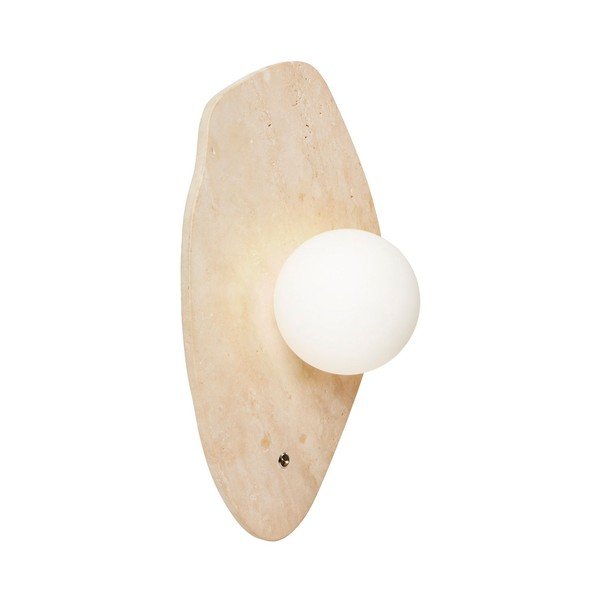 Bézs kő fali lámpa ø 10 cm Hilde – Opviq lights-image-4