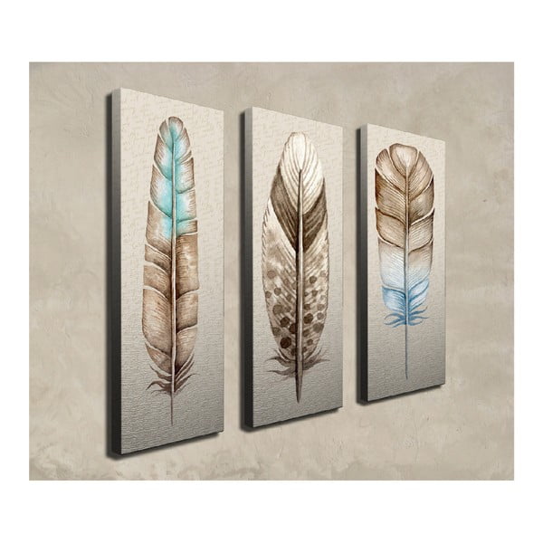 Feathers háromrészes vászonkép-image-2