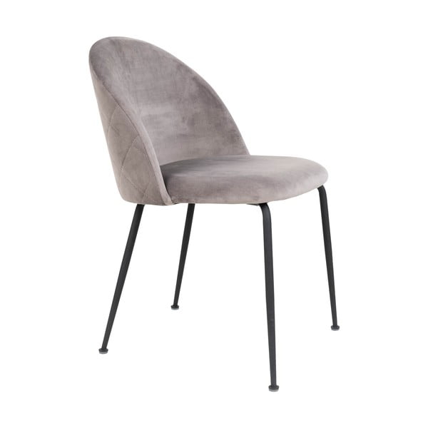 Világosszürke bársony étkezőszék szett 2 db-os Geneve – House Nordic-image-3