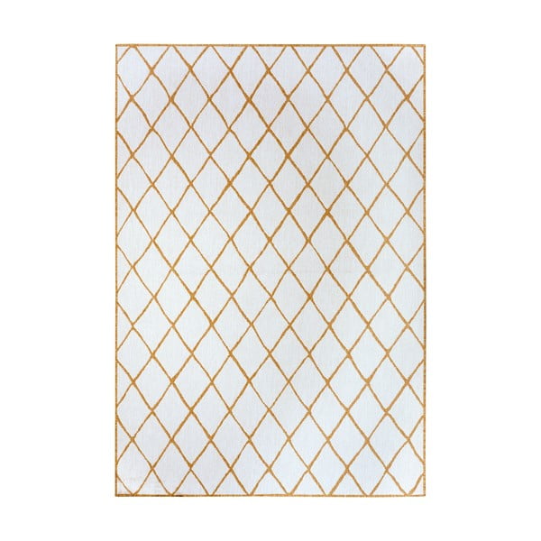 Okkersárga-fehér kültéri szőnyeg 160x230 cm Malaga – NORTHRUGS