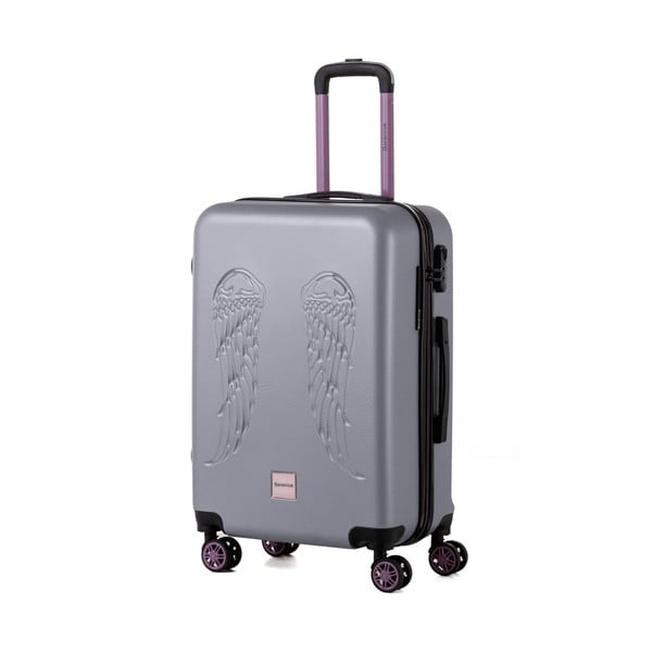 Wingy szürke bőrönd, 71 l - Berenice