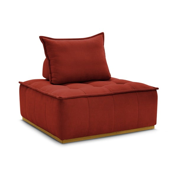 Téglavörös zsenília fotel Elisa – Bobochic Paris