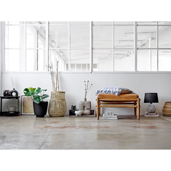 Itamar fekete fém váza, magasság 20,5 cm - Bloomingville-image-1