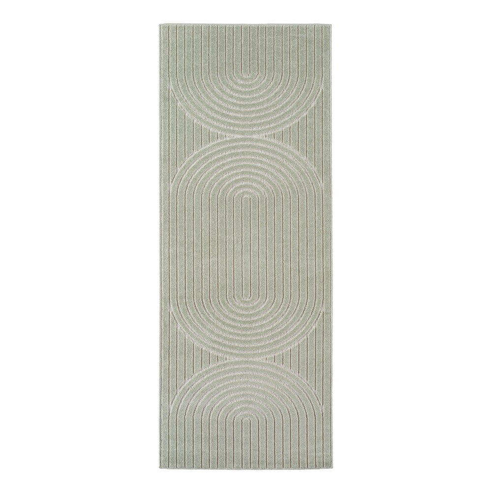 Zöld kültéri-beltéri futószőnyeg 80x250 cm Nova 1201 – Ayyildiz Carpets