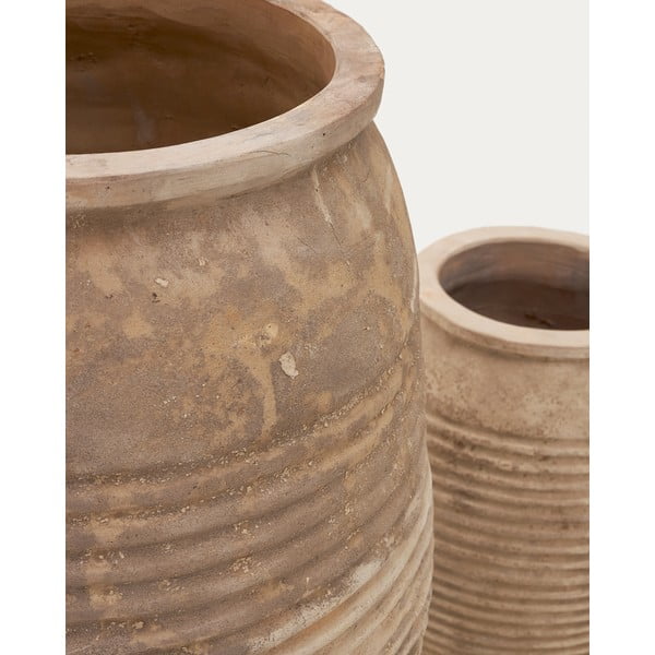 Terrakotta virágcserép készlet 2 db-os ø 54 cm Llonga – Kave Home-image-4