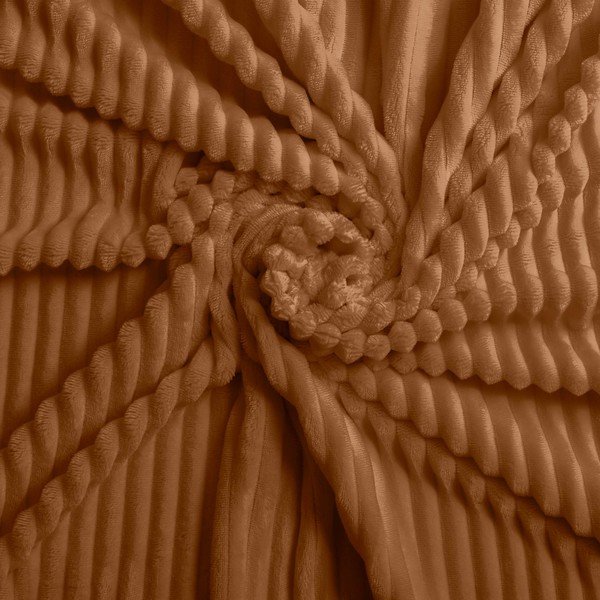 Világosbarna kétszemélyes-hosszabbított háromrészes flanel ágyneműhuzat 240x220 cm Veloutea – douceur d'intérieur-image-3