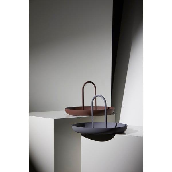 Singles világosszürke fémtálca, ø 20 cm - Zone-image-2