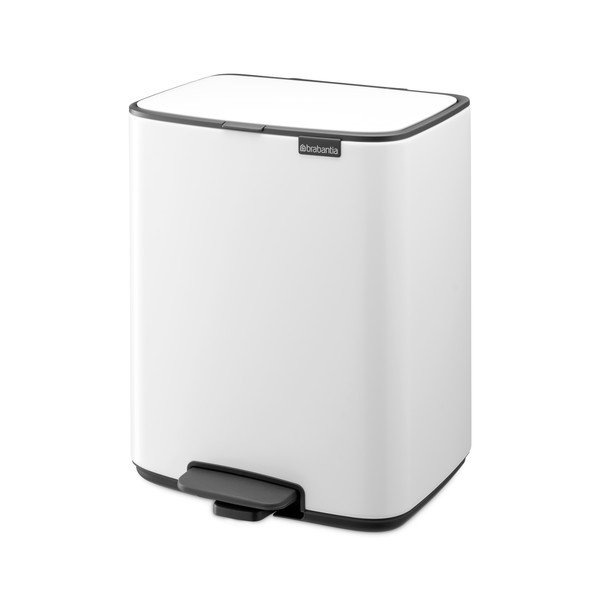 Fehér acél pedálos szemetes 12 l Bo – Brabantia