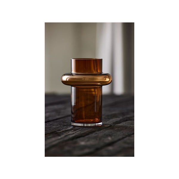 Tube narancssárga üveg váza, magasság 20 cm - Lyngby Glas-image-4