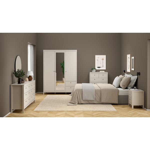 Szürkésbézs éjjeliszekrény Madrid – Tvilum-image-1