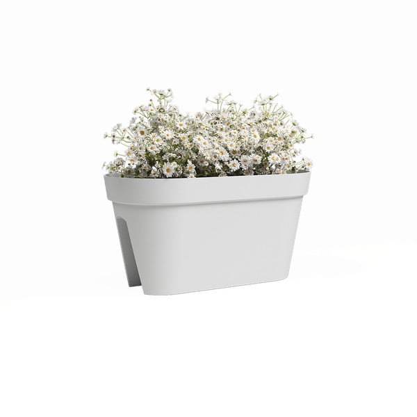 Újrahasznosított műanyag függő láda korlátra 60 cm Capri – Artevasi-image-1