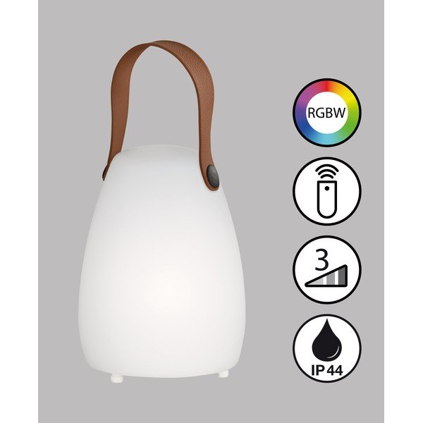 USB LED hordozható kültéri lámpa távirányítóval ø 12 cm Ruby – Fischer & Honsel-image-2