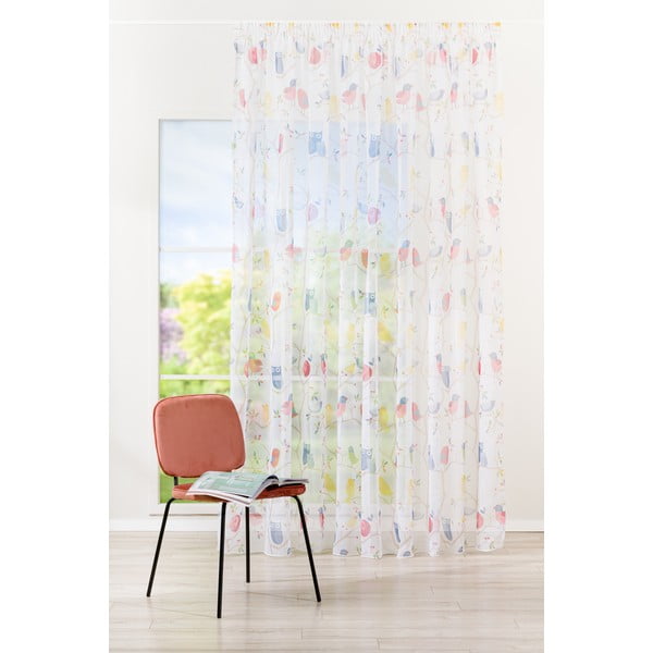 Átlátszó gyerek függöny 140x245 cm Owl - Mendola Fabrics-image-1