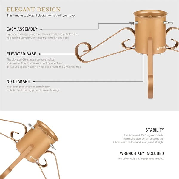 Grance piros fém karácsonyfatalp - Tree Nest-image-3