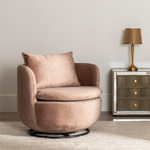 Világosbarna fotel – Ixia-image-1